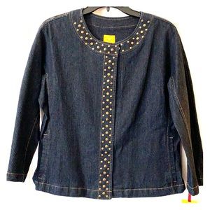 Ruby Red Denim Jacket Size 8
